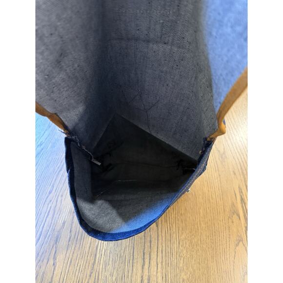 Rare Vintage Levi’s Promotional Denim Backpack Sling Tote Bag Tab Pocket - New! - Picture 8 of 8